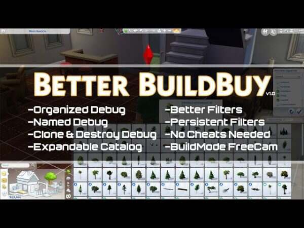 《模拟人生4》更好的建造购买/Better BuildBuy(更新至v4.2适配本体v1.117)