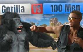 猩猩对战100个男人/Gorilla Vs 100 Men