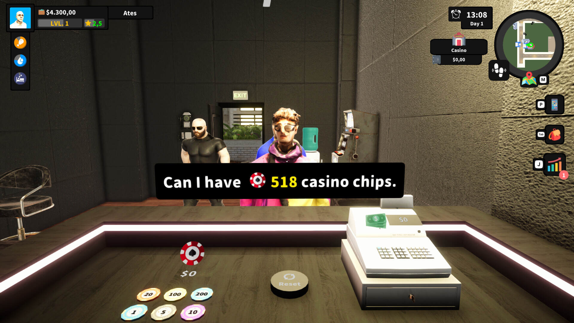 赌场管理模拟器/Casino Management Simulator