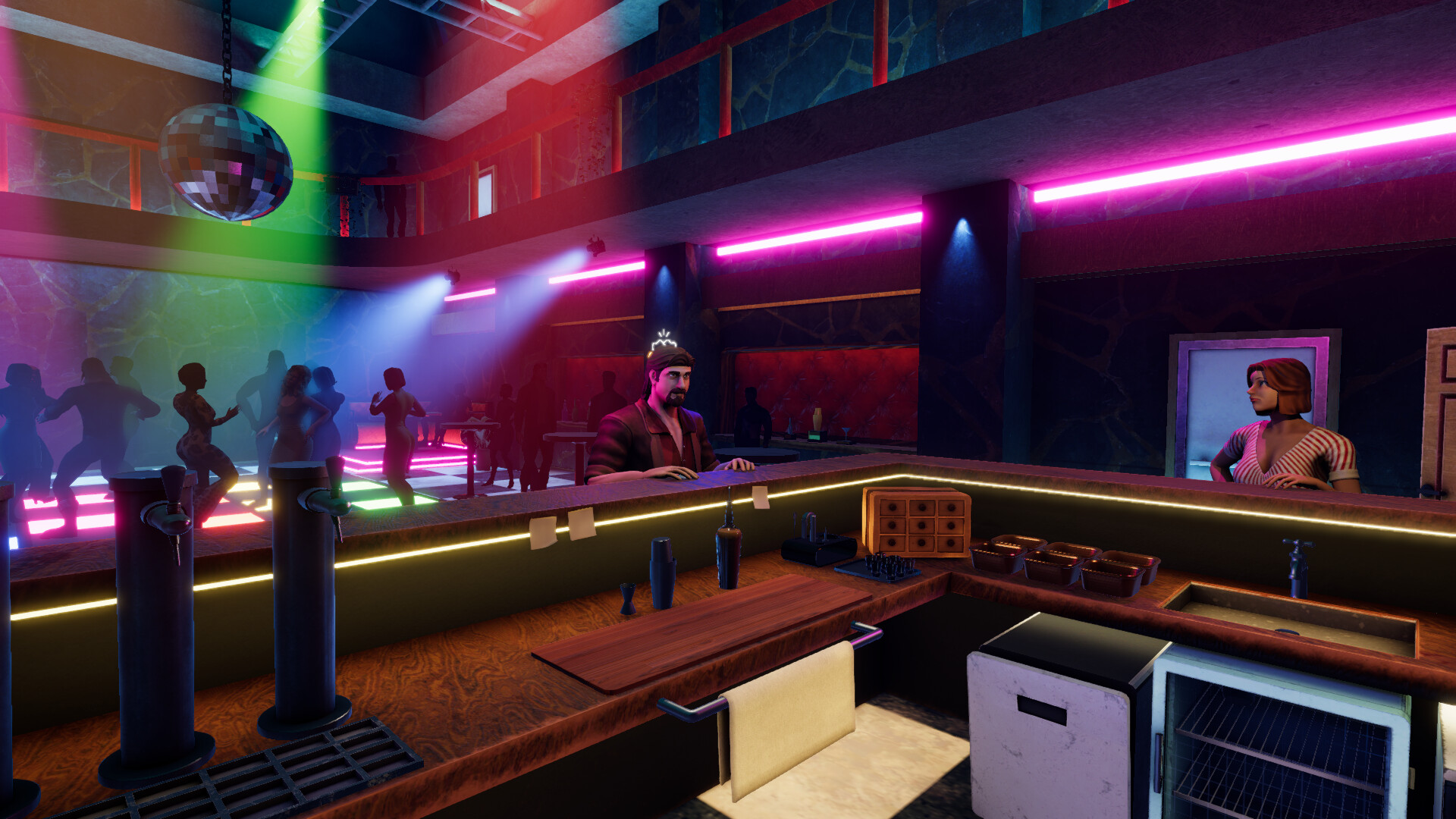 80年代酒吧模拟器/Under the Disco Lights 80s Bar Simulator